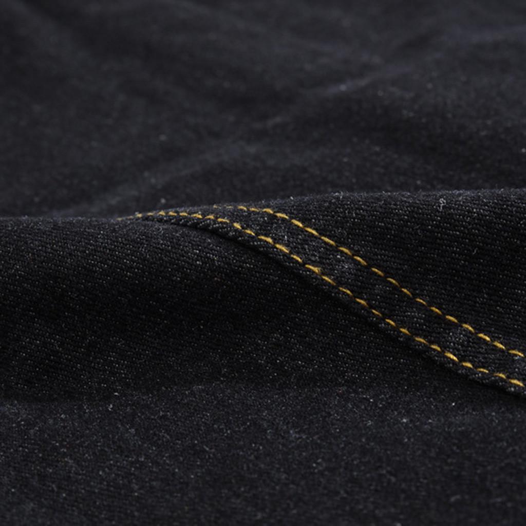 Men's  Winter Casual Long Sleeve Turn-down Collar Solid Denim Jacket Coat