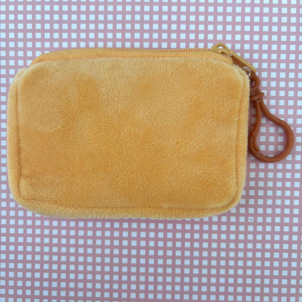 Solid Color Plush Coin Purse & Earphone Case - Cute, Simple Storage Pouch