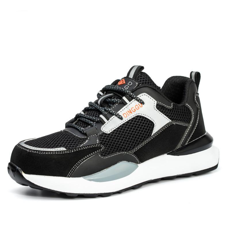 Pantofi de siguranță Bărbați Pantofi de lucru cu plasă respirabilă Cizme de siguranță indestructibile Femei Pantofi de protecție cu vârf de oțel