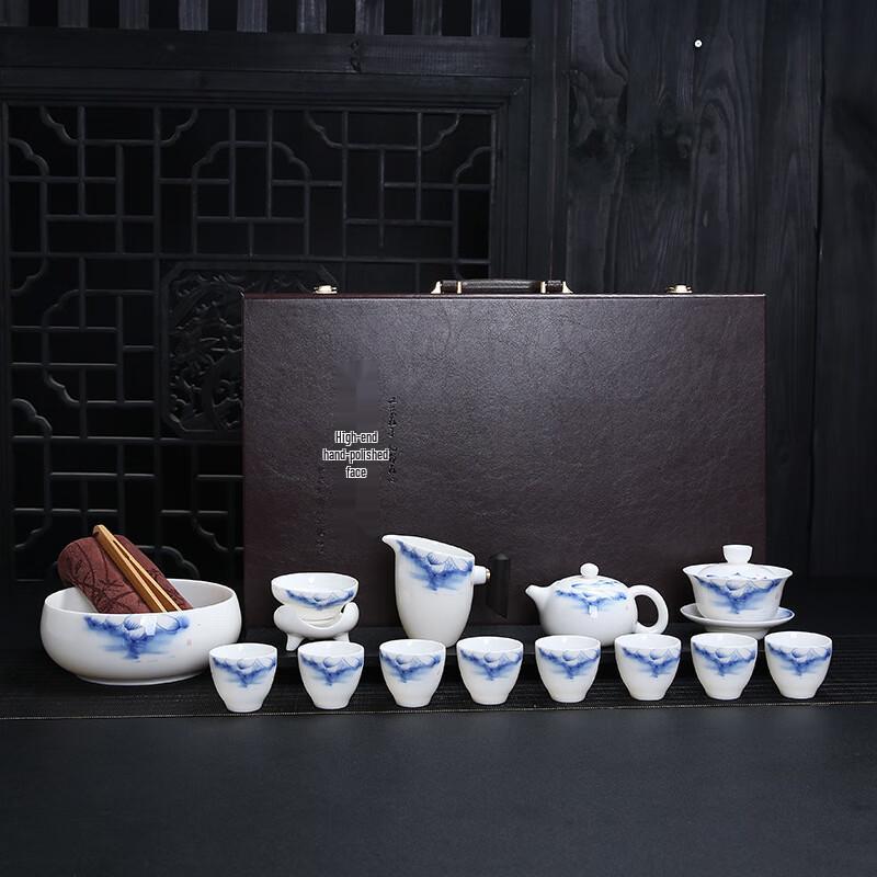 Chaxun Dehua White Porcelain Kung Fu Tea Set