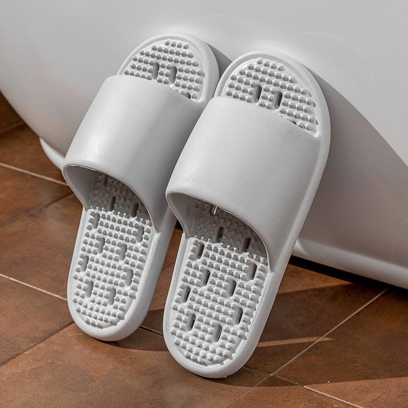 Bathroom leaking slippers women's summer 2 new silent indoor home bath non-slip quick-drying couple sandals men