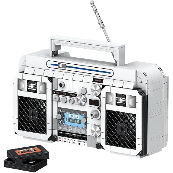 Adult Building Set, Classic Retro Series Radio Mini Blocks Building Blocks Toy Set, Home Decoration Best Gift for Adult, Teens 645PCS