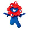 EXPO2025 Myaku Myaku Plush Toy with Elastic Strap - Official Goods Mascot - Approx. 16cm (Happy (both Arms Raised))