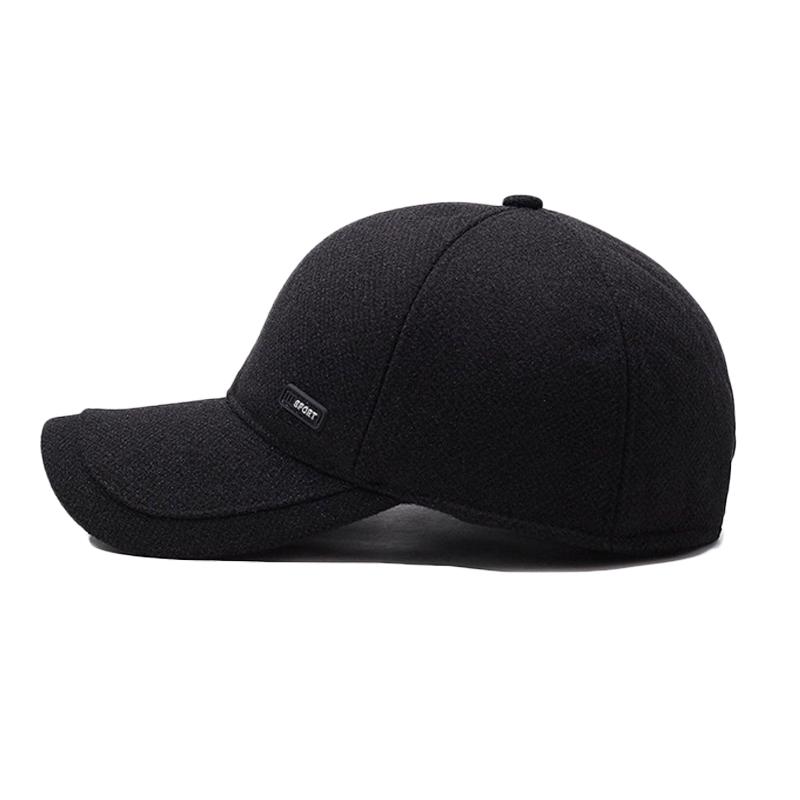 Velvet Thick Ear Protection Warm Baseball Cap Autumn Winter Men's Cap Middle-Aged Outdoor Cap