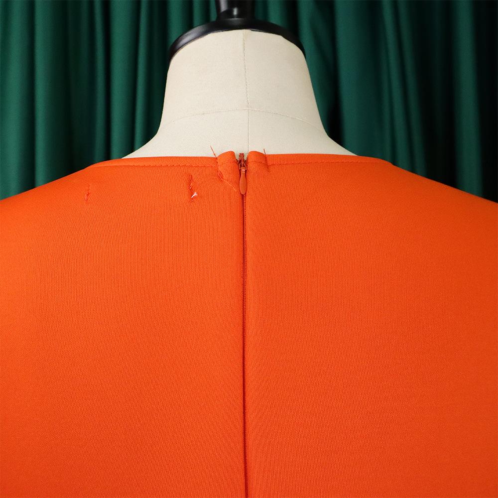 Estilo europeu e americano primavera e verão plus size roupas femininas moda temperamento vestido elegante vestido