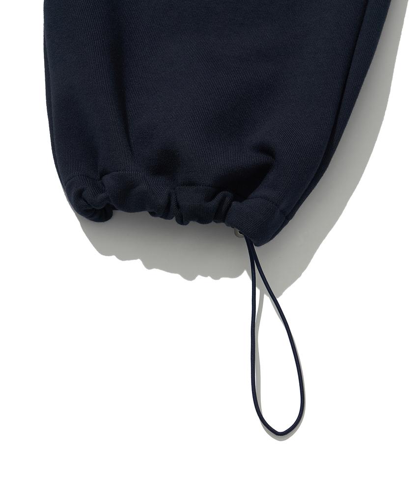 RAW LAB Deep Double-Pleat Wide Sweatpants (Navy)