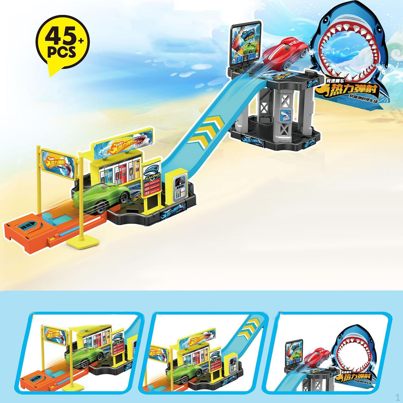

Игрушечный гоночный автомобиль на треке, креативный подарок, образовательный игровой набор, транспортные средства, игры в помещении, для праздника 45pcs