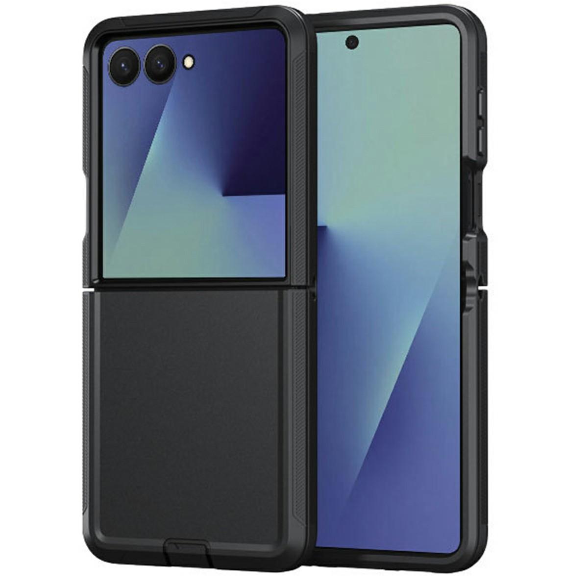For Samsung Galaxy Z Flip7 5G Case Detachable PC + TPU Drop-Proof Back Cover