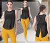 Yuoku Sports Tank Yoga Back Stretch Women's Top, Wear, Sleeveless, See-Through Top, 2-Way Ribbon, Yoga, Fitness, Sheer, Quick-Drying, Lightweight,