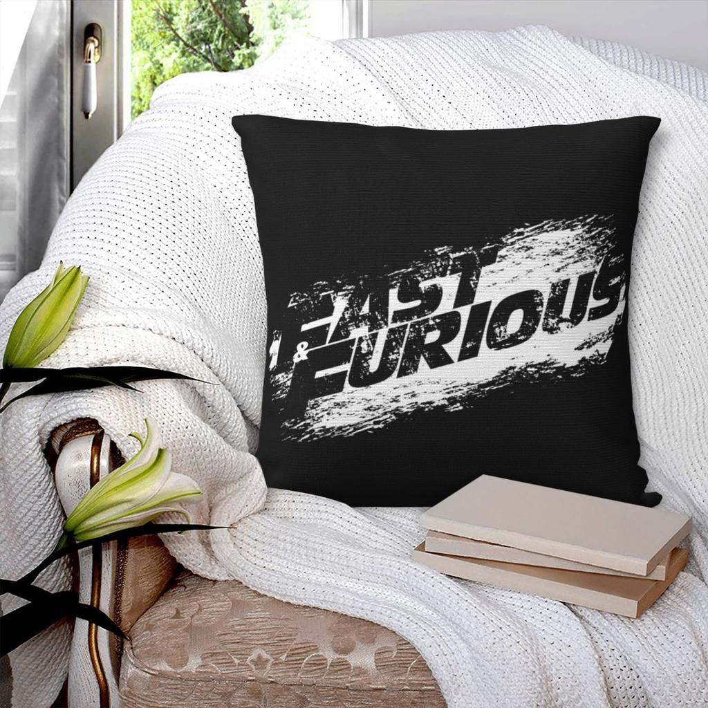 Fast  Furious  Square Pillowcase Pillow Cover Polyester Cushion Zip Decorative Comfort Throw Pillow for Home Living Room