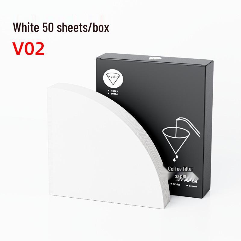Premium Cone-Shaped Disposable Coffee Filters, Food Grade, Compatible with V60 for 1-4 Servings.