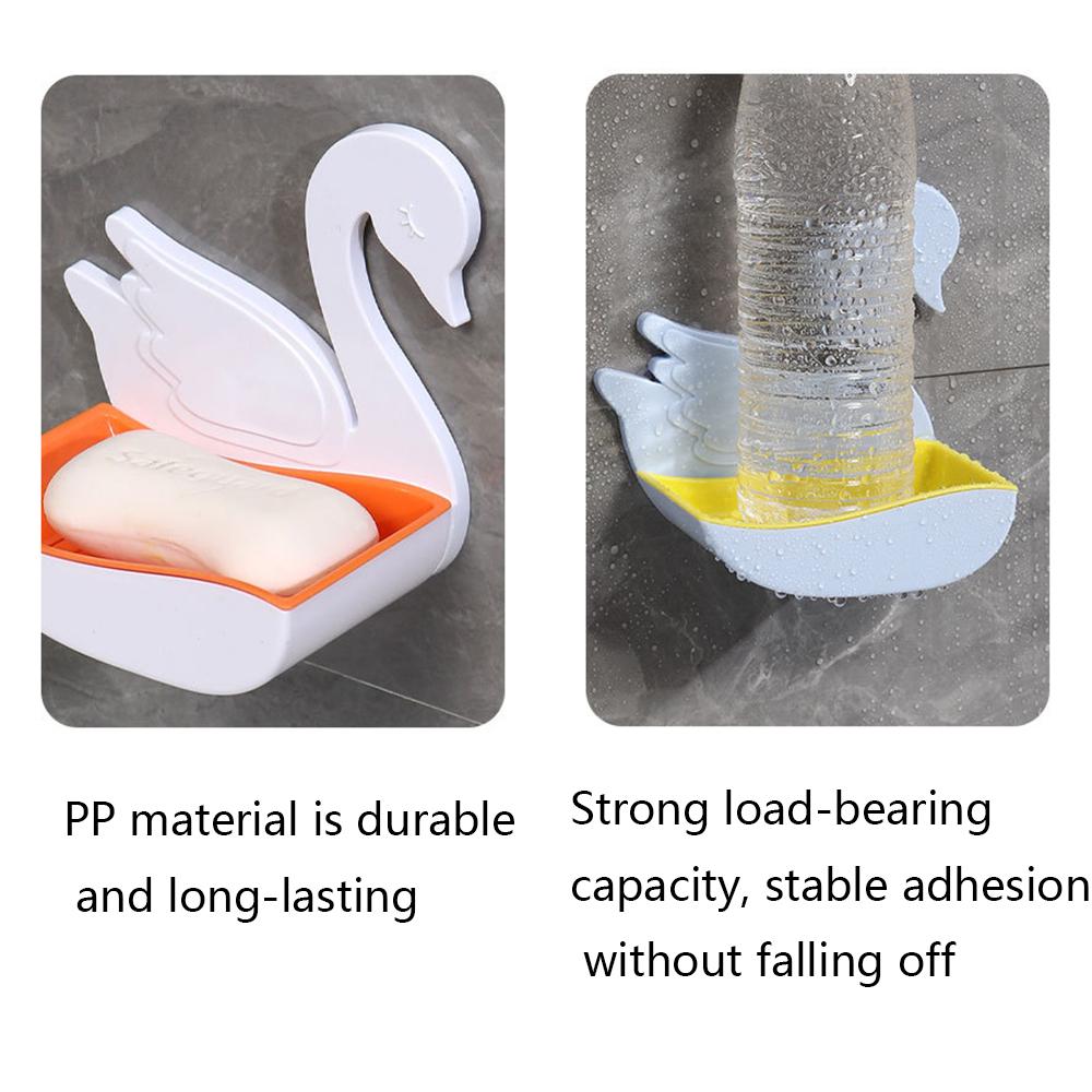 Rack No Drilling Wall Mounted Soap Holder Soap Sponge Dish Bathroom Accessories Soap Dishes Self Adhesive