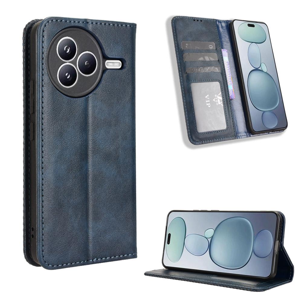 For Xiaomi Civi 5 Pro 5G Leather Case Wallet Stand Retro Texture Phone Cover
