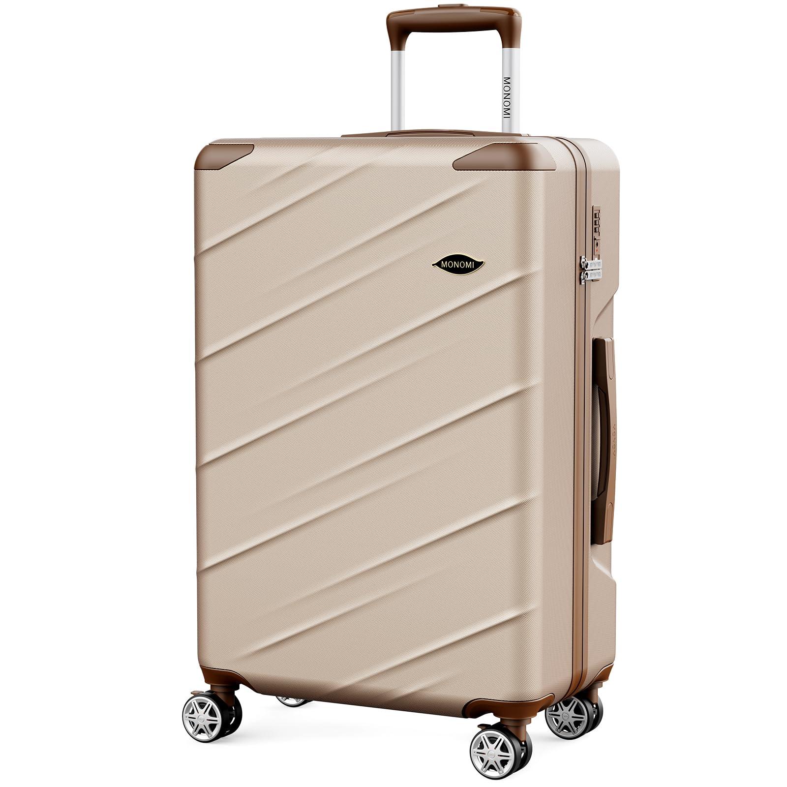 

Large Suitcase with Cup Zipper and Lightweight Available in Perfect for Travel and Business Trips M [MONOMI] Holder, Closure, Carry-on Bag, S/M/L