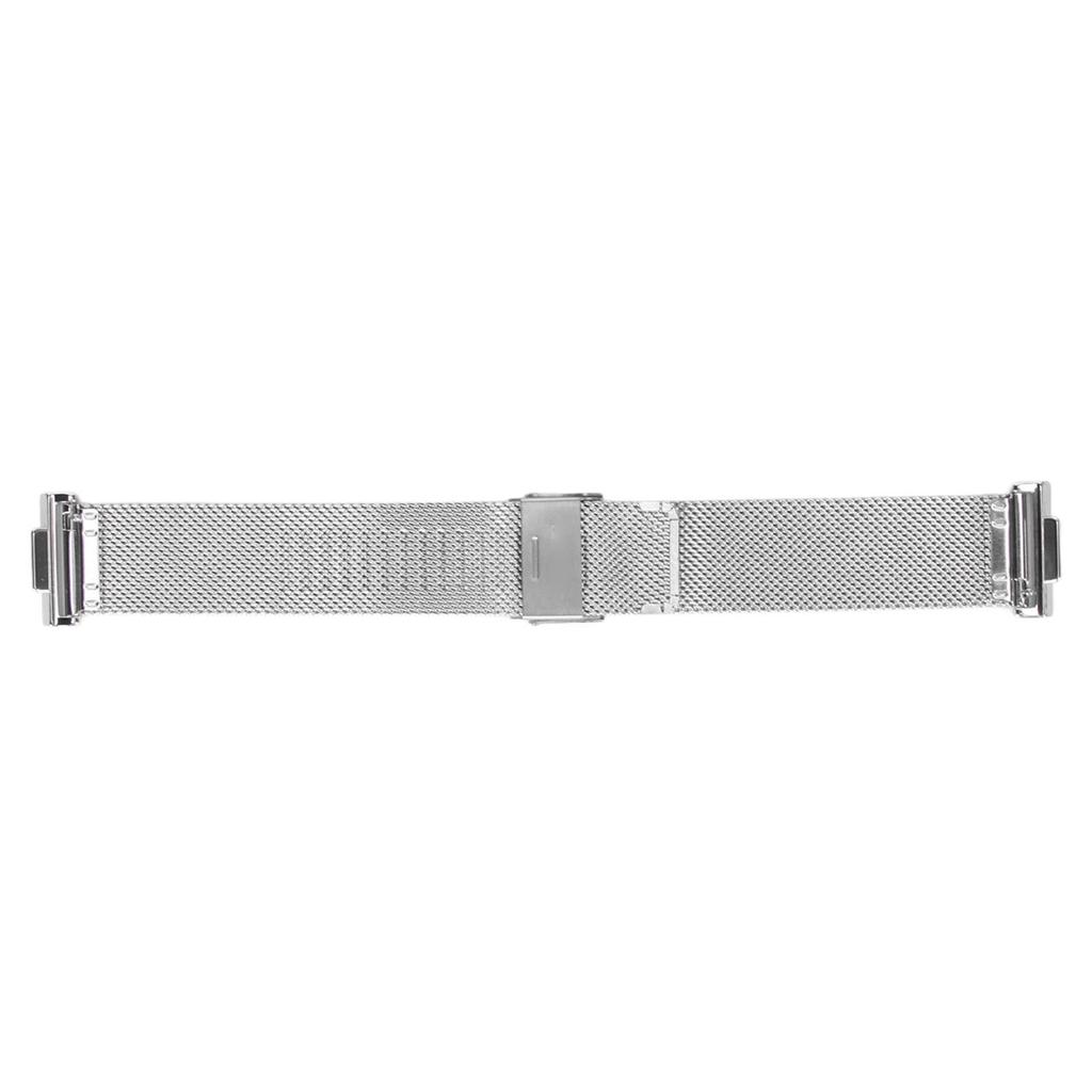 Stainless Steel Watch Strap Adjustable Wristband with Metal Buckle Watch Band for Huawei Watch Fit 2 Silver
