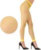 Leggings Bas résille Jaune Néon Disco