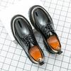 Fashionable Thick Soled Men Leather Oxford Shoes Classic British Style Leather Casual Shoes High-quality Men Urban Elegant Shoes