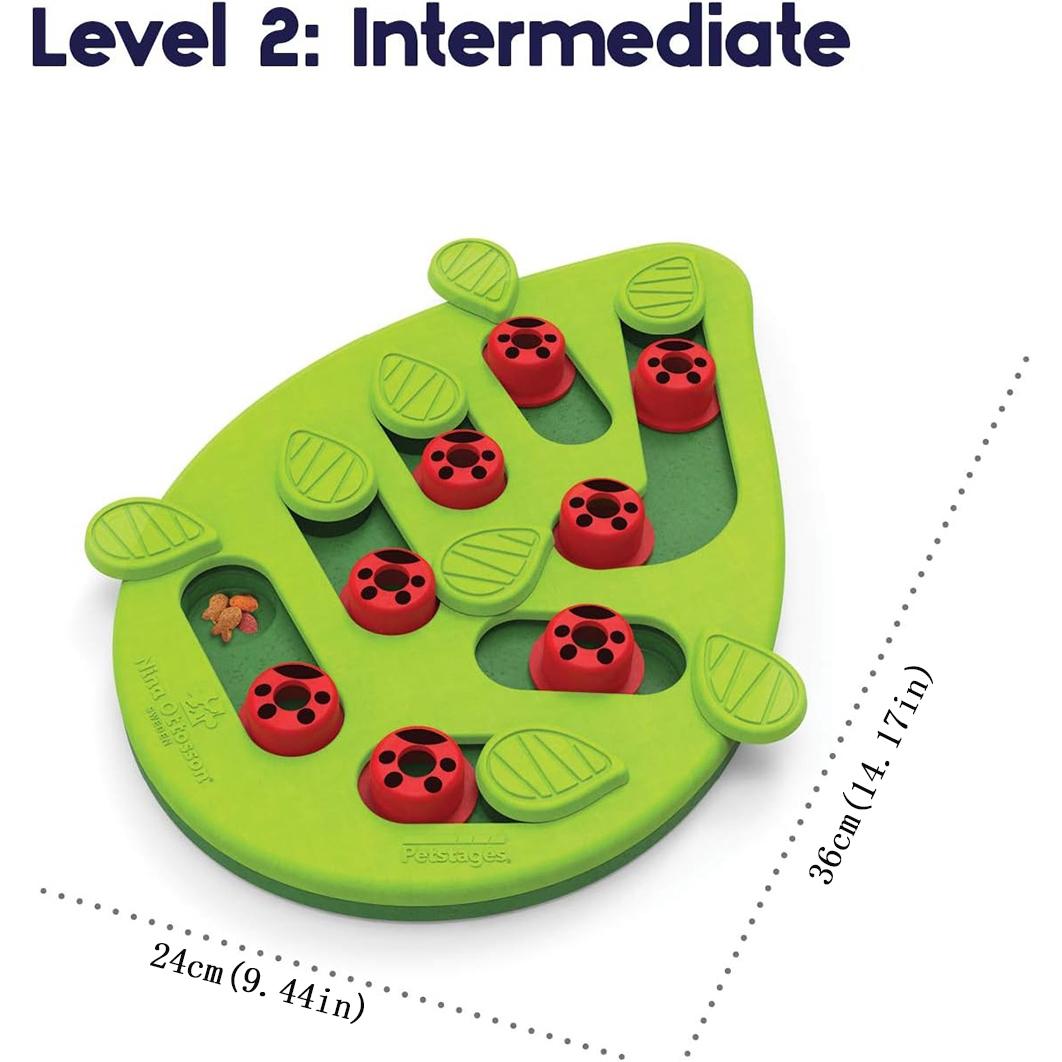 

Pet Puzzle Play Interactive Cat Treat Toy Leaks Food Scratch Board