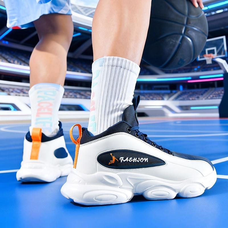 Basketball shoes four seasons new breathable light soft sole outdoor men's casual sneakers fashion students running sports shoes