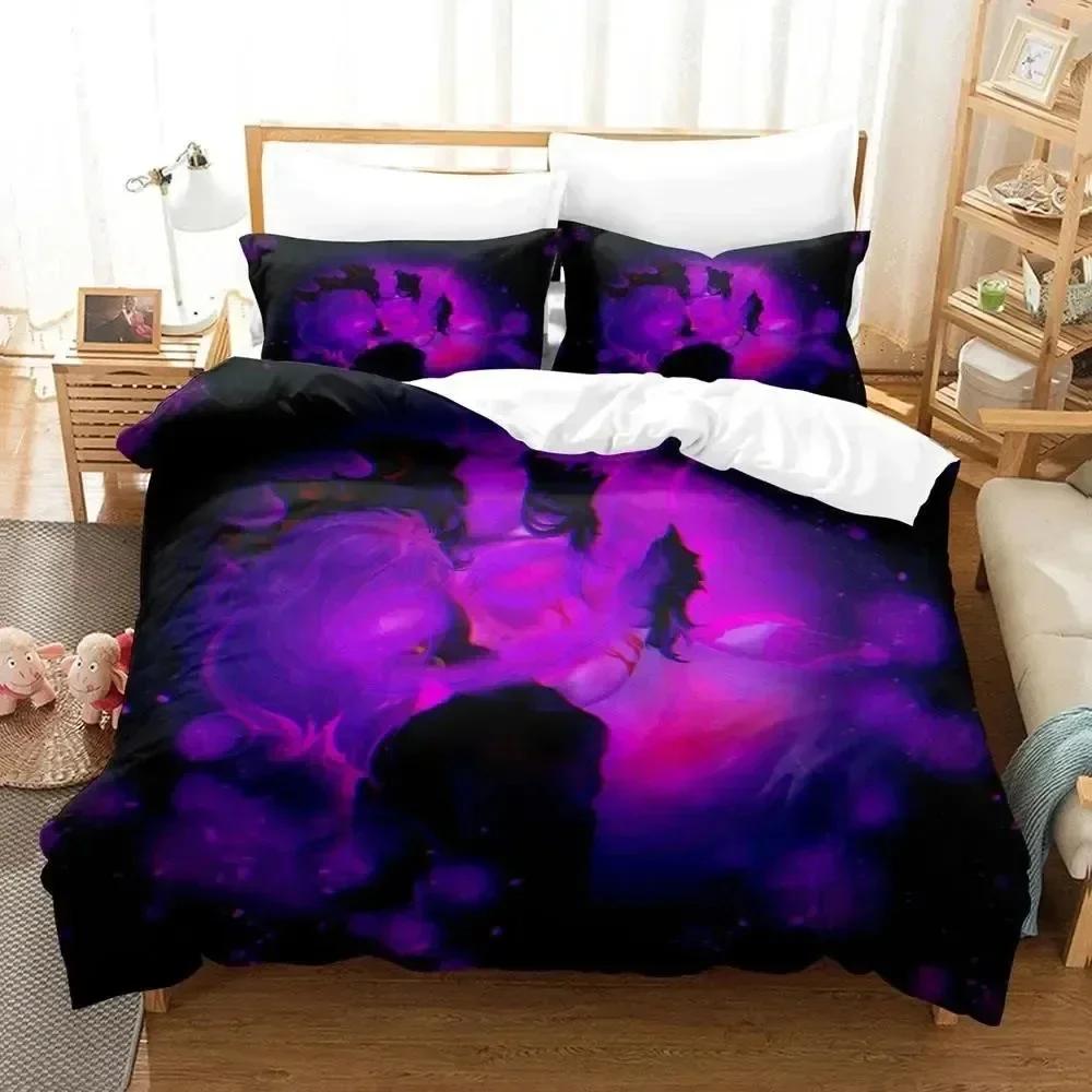3D Print Anime Ranboo Printed Bed Set Duvet Cover Pillowcase Bedding Set Bed Linen Sheet Quilt Cover Full Queen King Size