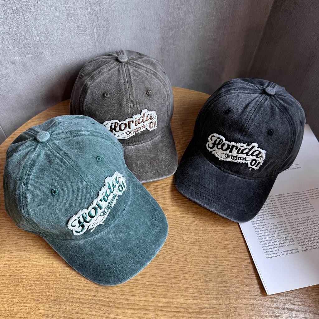 Vintage Retro Baseball Cap For Women Men With Embroidery Adjustable Sun Hat For Summer Casual Fashion