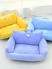 Cartoon Style Pet Bed Couch for Dogs And Cats Autumn Winter New Model Big Eyes Series Daily Use Pillow Artificial Short Fur