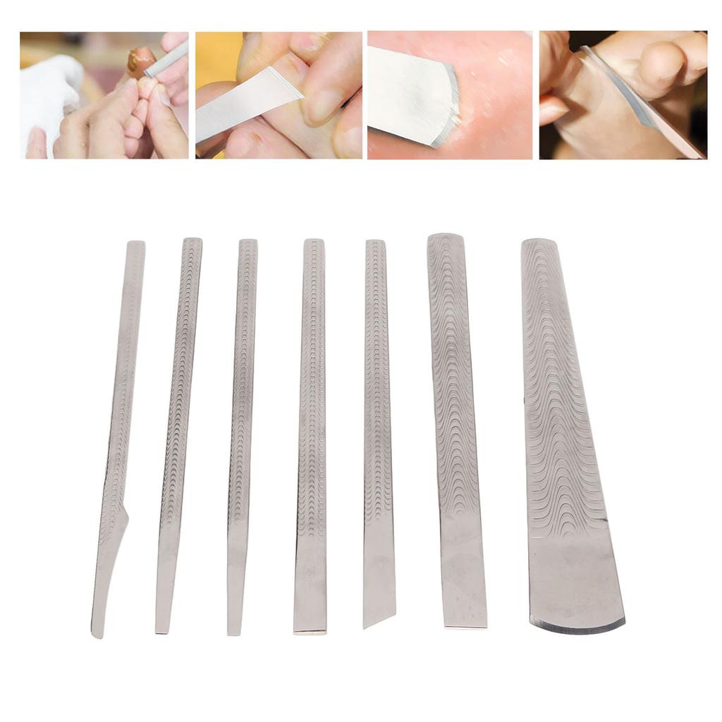 7Pcs Pedicure Knife Professional Set Exfoliating Scraper File Kit Foot Nail Tool with Storage Case