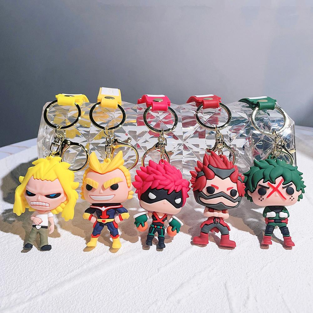 My Hero Academia Keychain Figure Cute Deku Bakugo Shoto Kirishima All Might