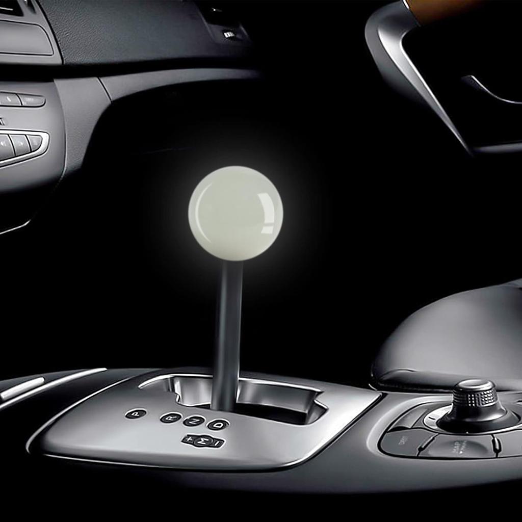 HiSport Luminous Shifter Knob Glow Light Round Ball Shift Knob Universal 5 6 Speed With 3 Adapters For Manual Car M 8 * 1.25, M 10 * 1.25, M 10 *