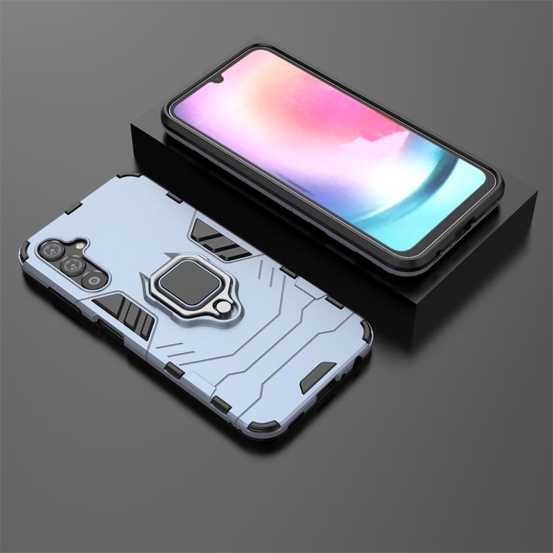 

Для Samsung Galaxy A25 5G чехол автомобильный магнитный держатель кольцо подставка телефон чехлы для Samsung A25 A 25 25A противоударный бронированный задний чехол For Galaxy A25 5G тёмно-синий