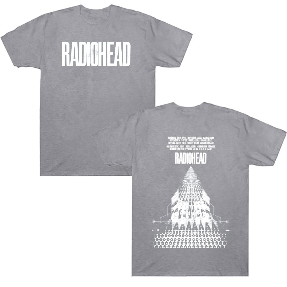 Radiohead Return To The Road European Tour T Shirts Fashion Cotton T-shirt Summer New Harajuku Men Women Streetwear Punk Trendy Top