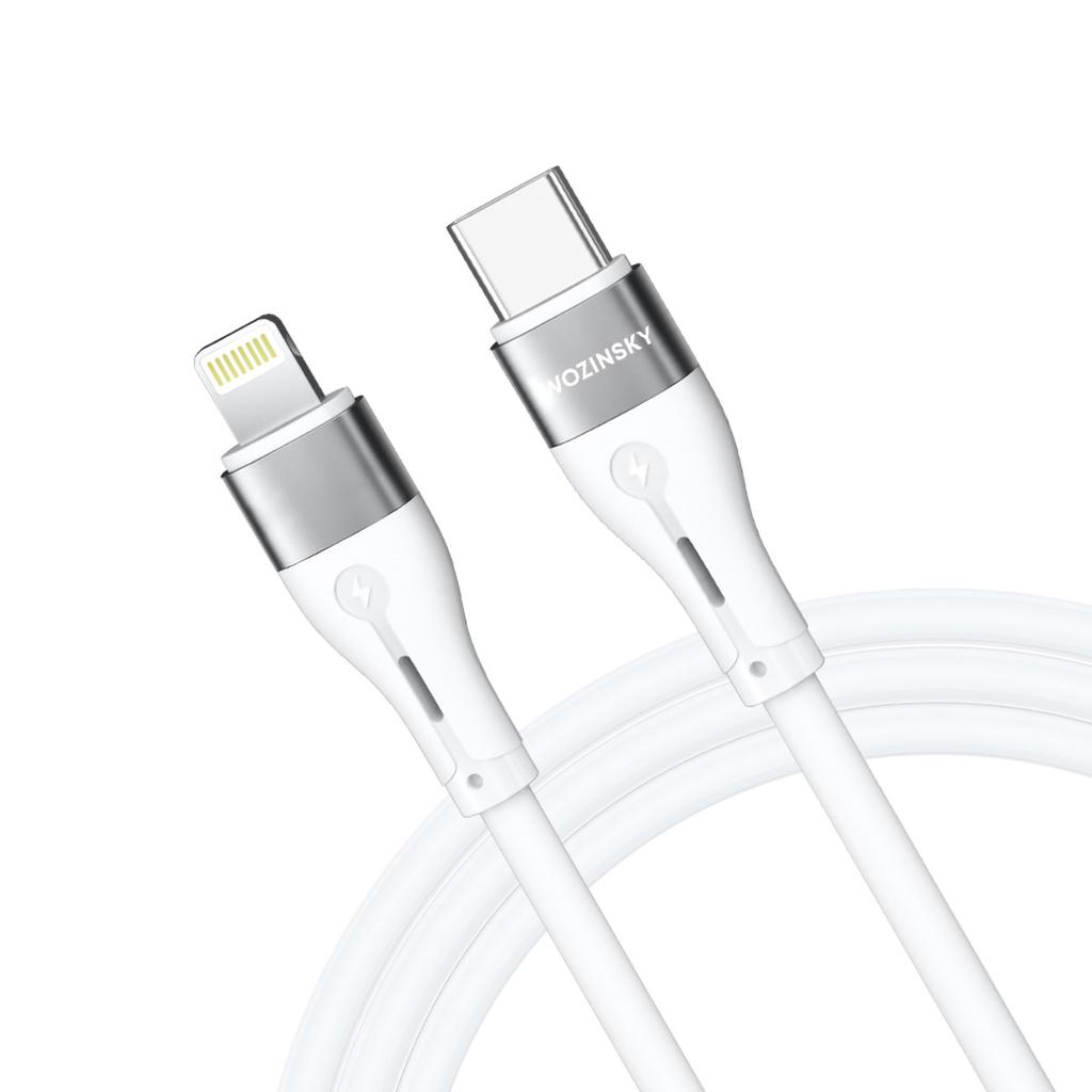 Wozinsky WSTCL2 2m White Lightning/USB-C PD 27W Cable