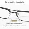 Portable Oversized Eyeglasses Computer Goggles Ultra Light Frame Anti-Blue Light Glasses