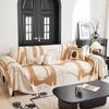 Geometric Abstract Modern Style Simple Chenille Thickened Non-Slip Sofa Cover Sofa Cover Cloth Cover Cover a Piece of Full Cover Cloth