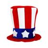 Party Samthut Rot Weiß Blau Unabhängigkeitstag Flagge Kleid Onkel Hut Sam Zylinder Hoch F2C5