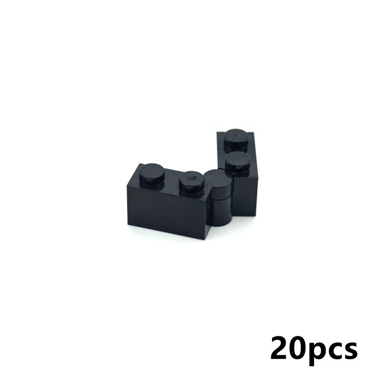 20Sets DIY Building Blocks Rotating Bricks 1x2 Dots Educational Creative Plastic Toys for Children Compatible With Brands 3830