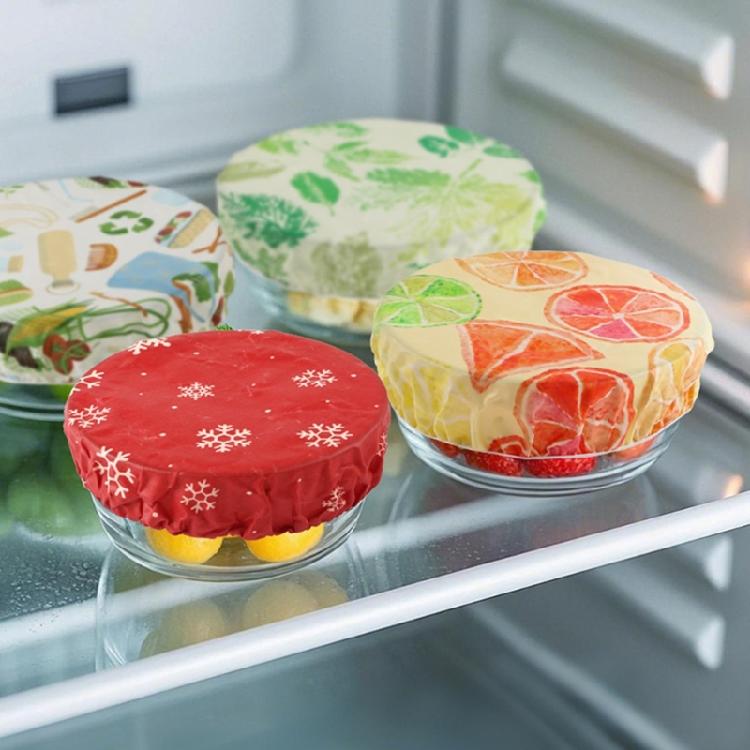 3pcs Elasticated Organic Cotton Beeswaxes Bowl Covers for Bread Proofing Food Freshness Storage Lids Kitchen Accessories