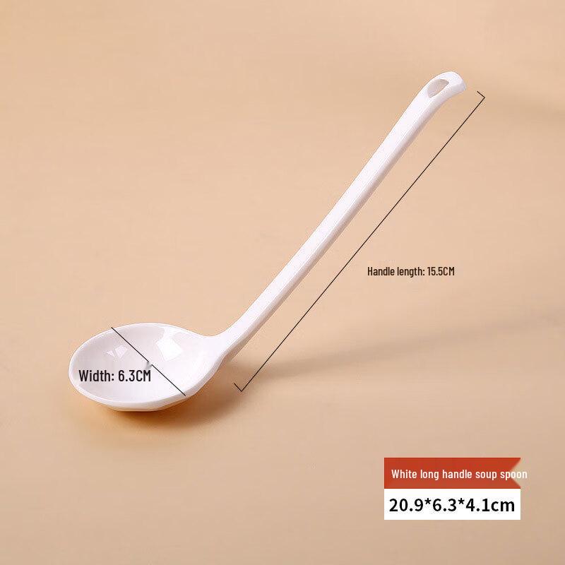 

Лицзя Меламиновая суповая ложка с длинной ручкой