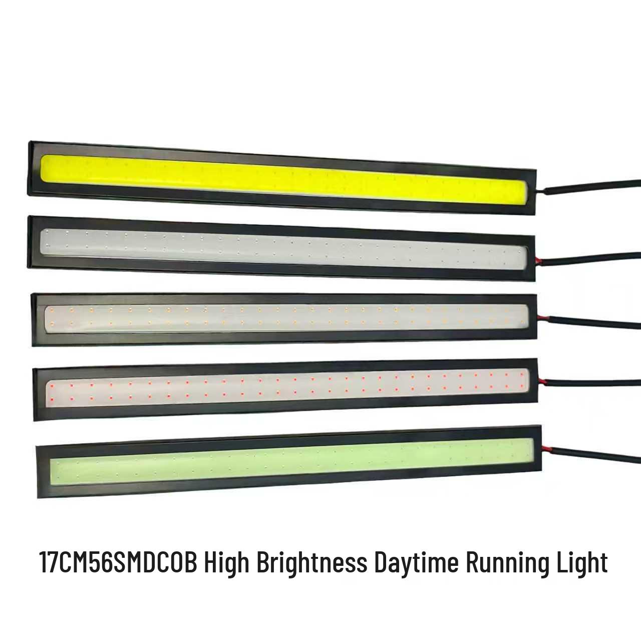 17см 56 светодиодов COB Автомобильный дневной ходовой свет, Высокая яркость, Варианты нескольких цветов, Супер яркий 12V Black Case