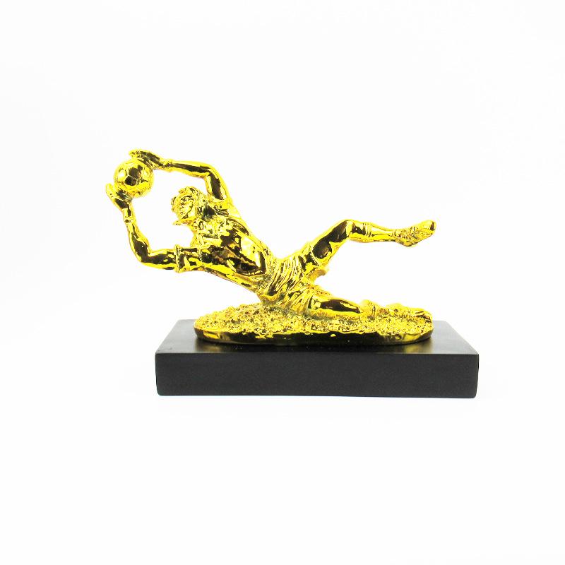 World Cup Goalkeeper Trophy: Resin Craft Soccer Fan Souvenir