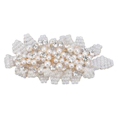 Perle Strass Schuhclip Abnehmbar Eisen Damen Schuhe Dekoration Clip für Hochzeit
