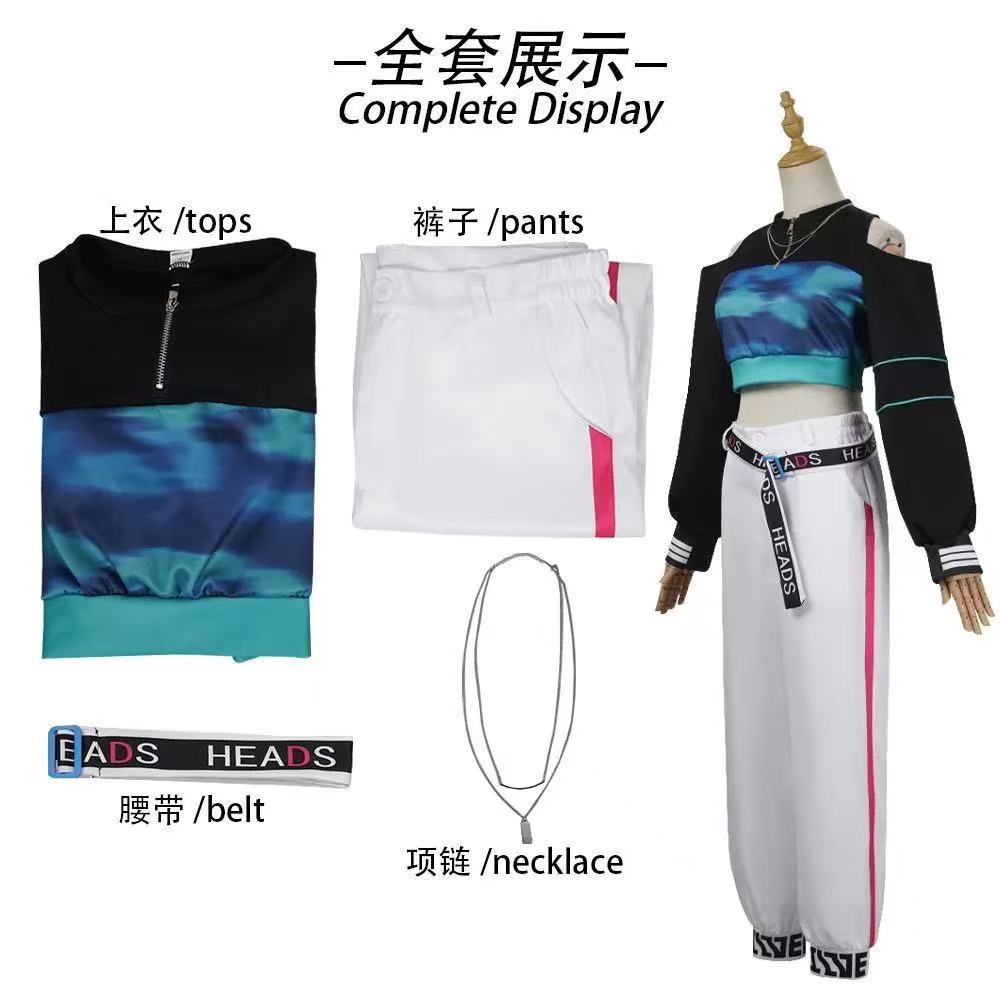 

Anime Project Sekai 3rdAnniversary Vivid BADSQUAD Cosplay UniformShinonome Akito AoyagiToya XXXL білий