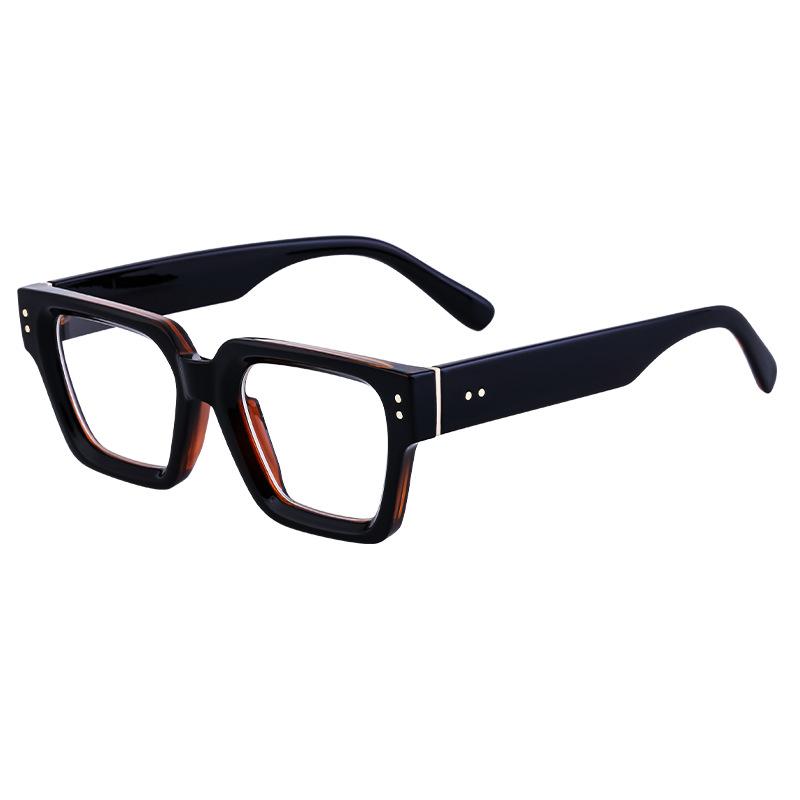Square Glasses For Women Can Be Equipped With Myopia Flat Glasses For Men'S Optical Frames