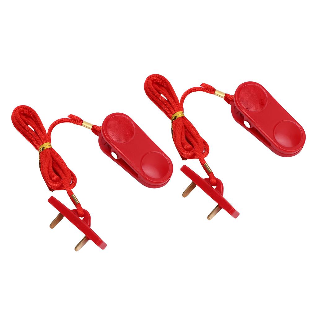 2pcs Treadmill Security Key Universal Rectangular Double Insert Running Machine Emergency Stop Switch for Gym