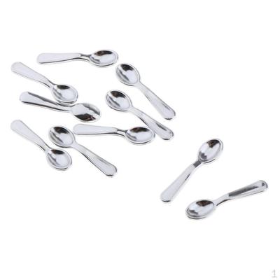 1/12 Dollhouse Metal Tableware Kitchen Utensils Fork Kids Role Toys Gifts