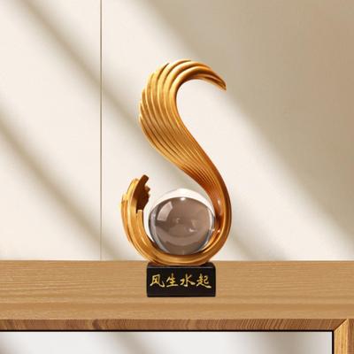 Soyut Sanat Heykeli Reçine Sanat Eseri Heykel Modern Feng Shui Heykelcik Ofis İçin Masa Üstü Süsü