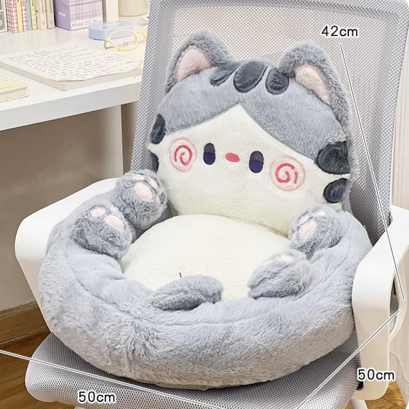 

Милая подушка для гостиной с изображением кота, мягкая подушка для сиденья, стула, офиса, школы, подушка для украшения дома, 50 см 50x35cm