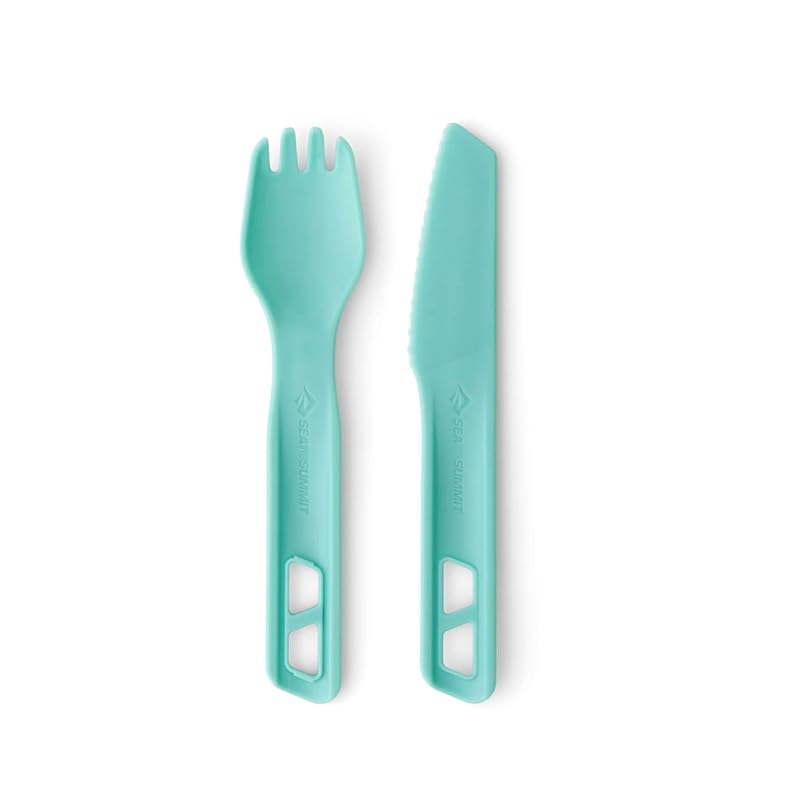 

Sea to Summit Passage camping cutlery set spoke and knife aqua sea blue
