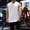 Men's Wide Shoulder Sleeveless Muscle Tank Top - Breathable, Loose Fit, Cotton, Plus Size Fitness Shirt