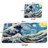 Giant Waves Mouse Pad Large Japanese-style Mouse Pads Company MouseMat Art Carpet Rugs Gamer Ukiyo-e Keyboard for Laptop 900X400